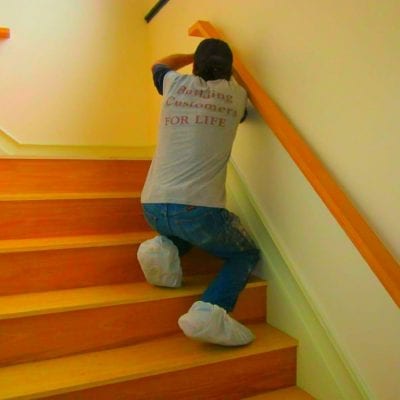 CARPENTRY protect stairs